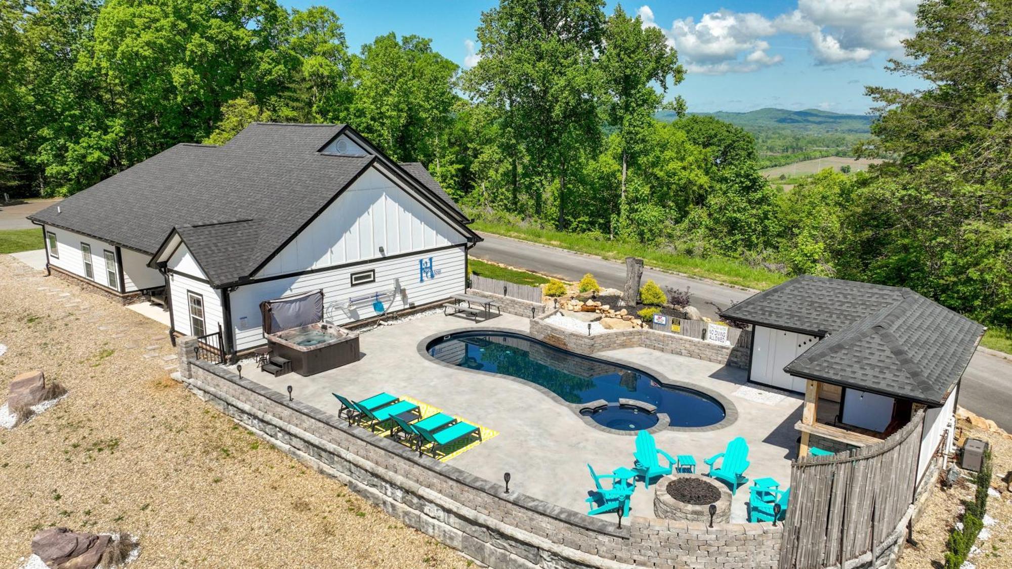 H2Oasis Incredible Pool Retreat With Mountains Views! Villa Sevierville Eksteriør billede