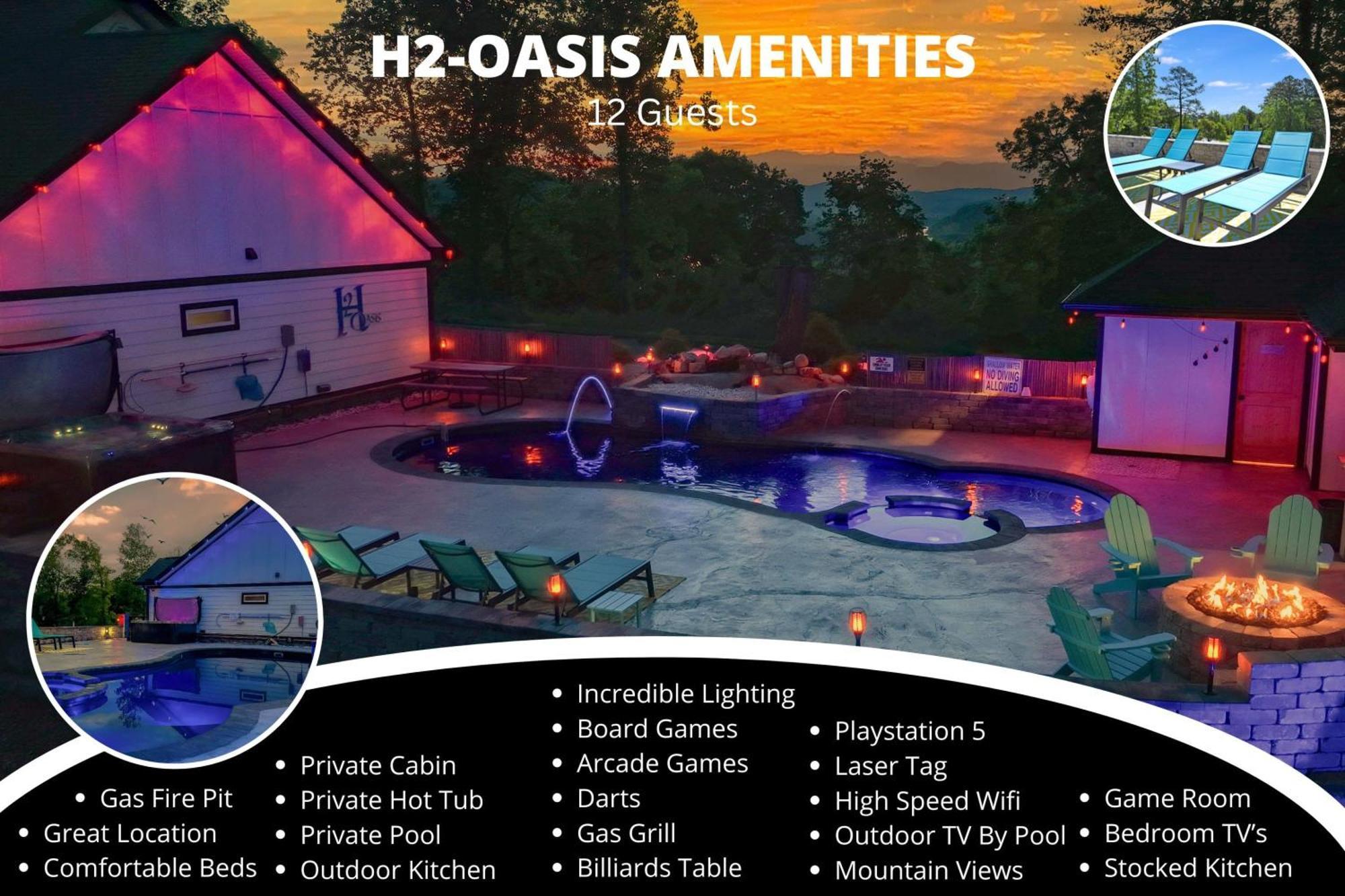 H2Oasis Incredible Pool Retreat With Mountains Views! Villa Sevierville Eksteriør billede